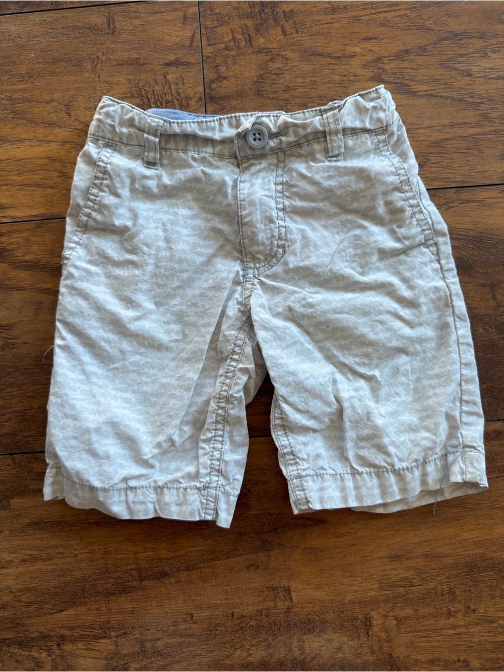 Old Navy Light Gray Shark Boys Kids' Cotton Shorts